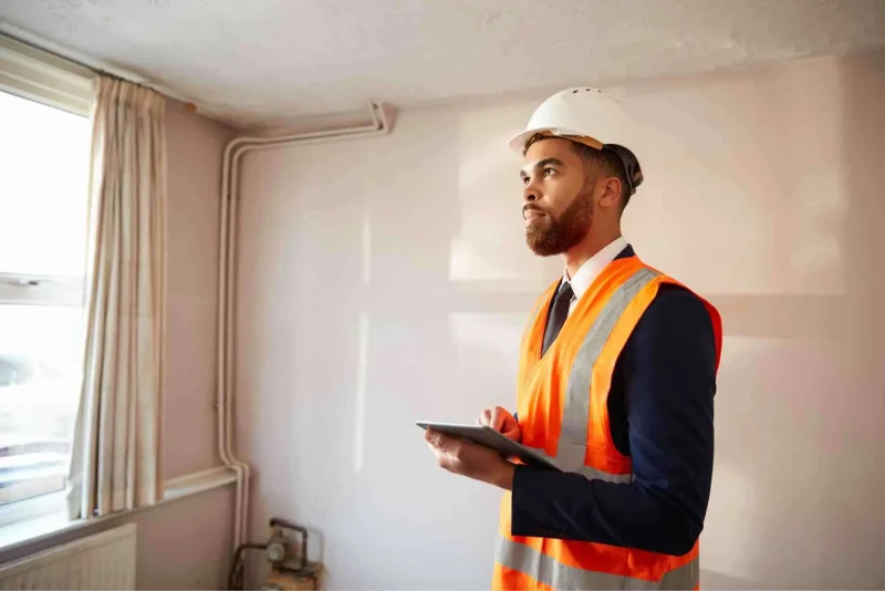 member of staff managing a vacant property