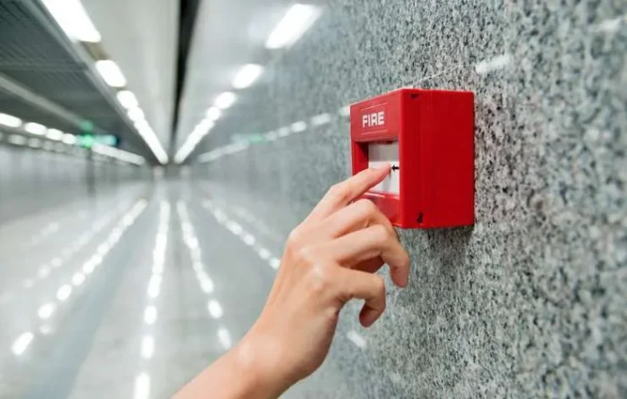 servicing a fire alarm